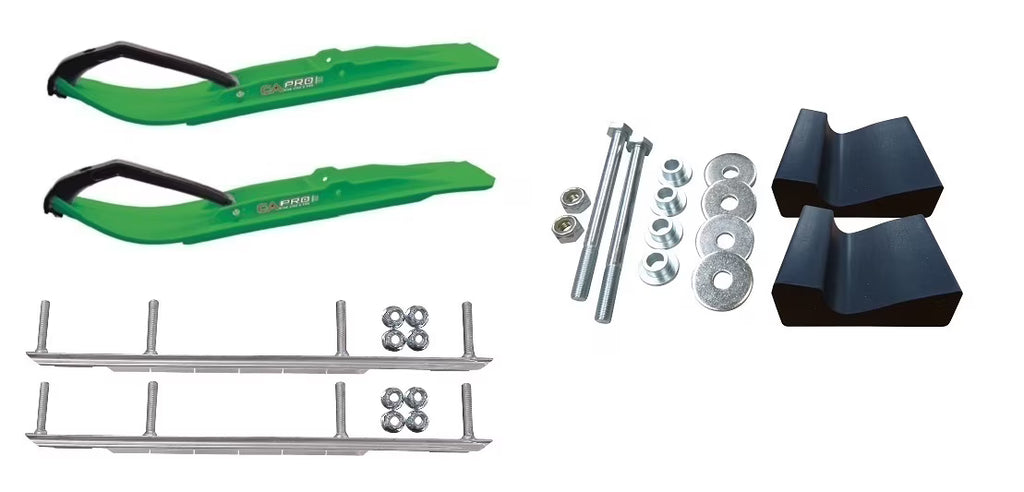 Snowmobile Skis with 9" Shaper Bars Complete Kit T87724