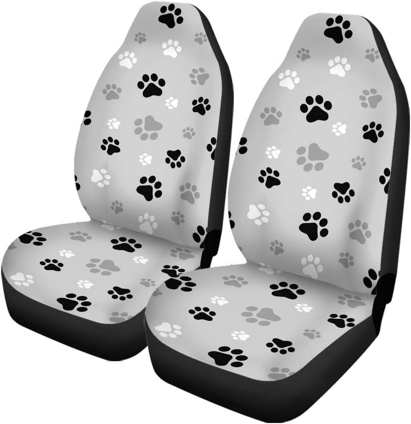 Set of 2 Car Seat Covers Turquoise Stripes D355355