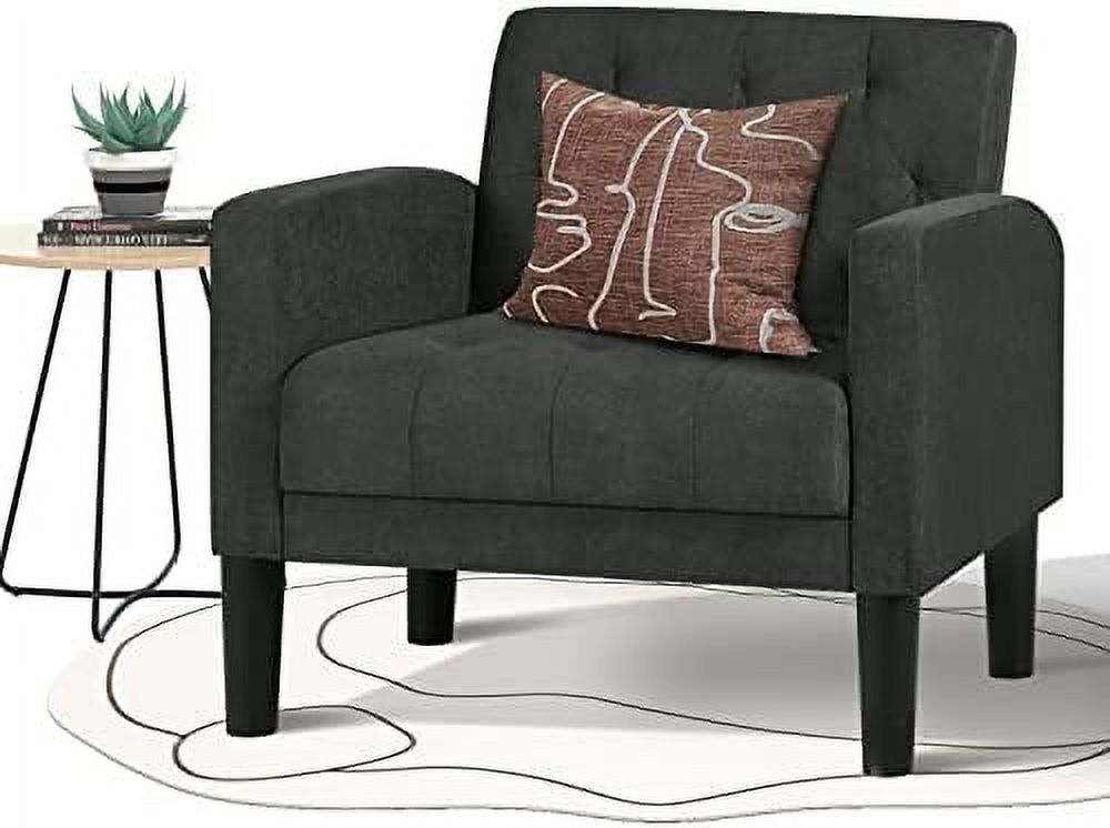 Light Green Tufted Upholstered Accent Chair Set of 2 O49728