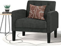 Light Green Tufted Upholstered Accent Chair Set of 2 O49728