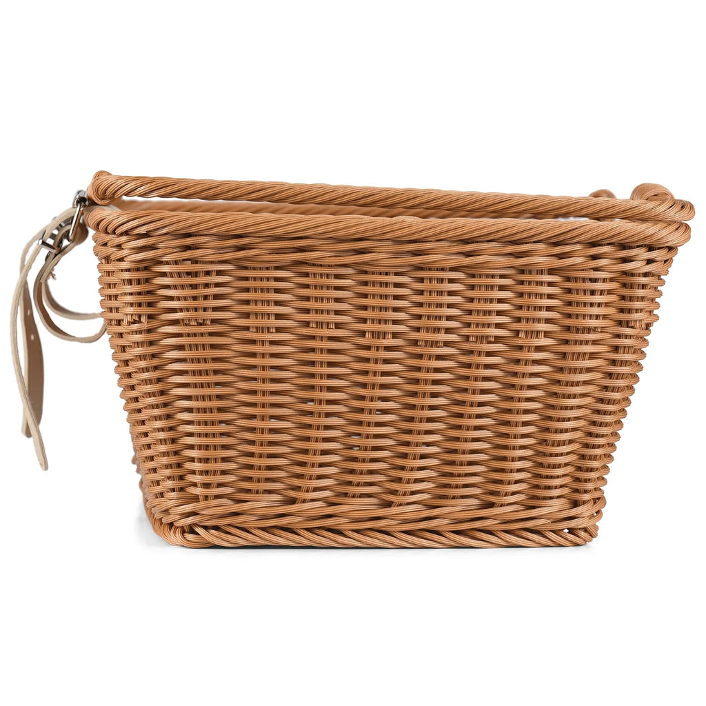 Hand-Woven Wicker Bicycle Basket D4725