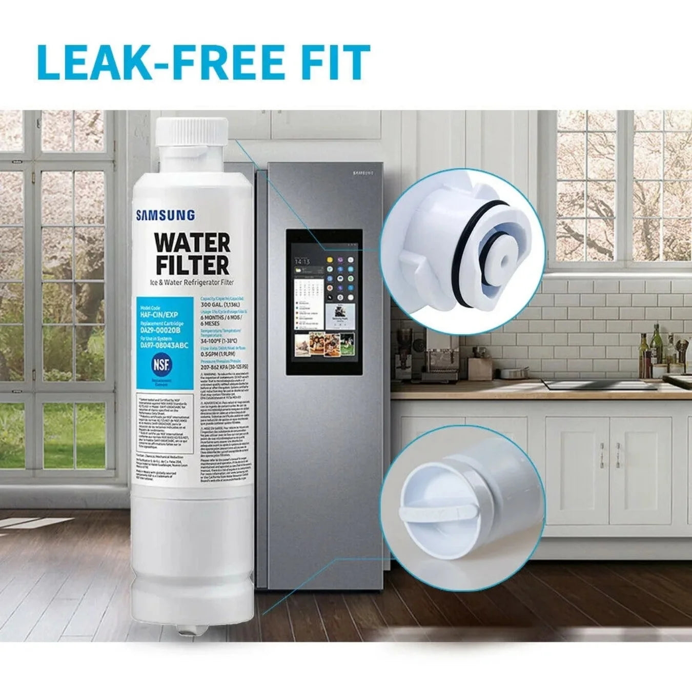 6 Pack Refrigerator Water Filter Q640