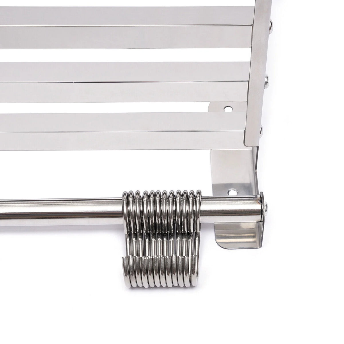Wall Mount Microwave Oven Shelf Storage Bracket with 12 Hook Stainless E67764