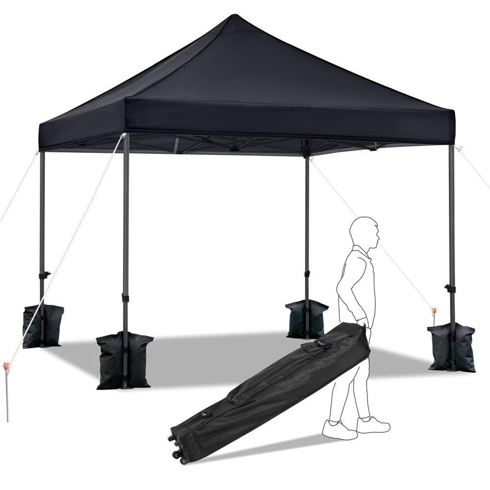 Black Square Pop-up Gazebo R194