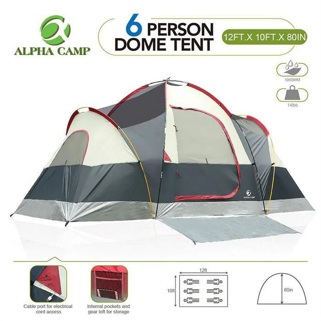 6 Person Camping Tent J7825