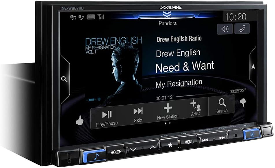 Digital Media Navigation Receiver with Windshield Mount Dashcam S977