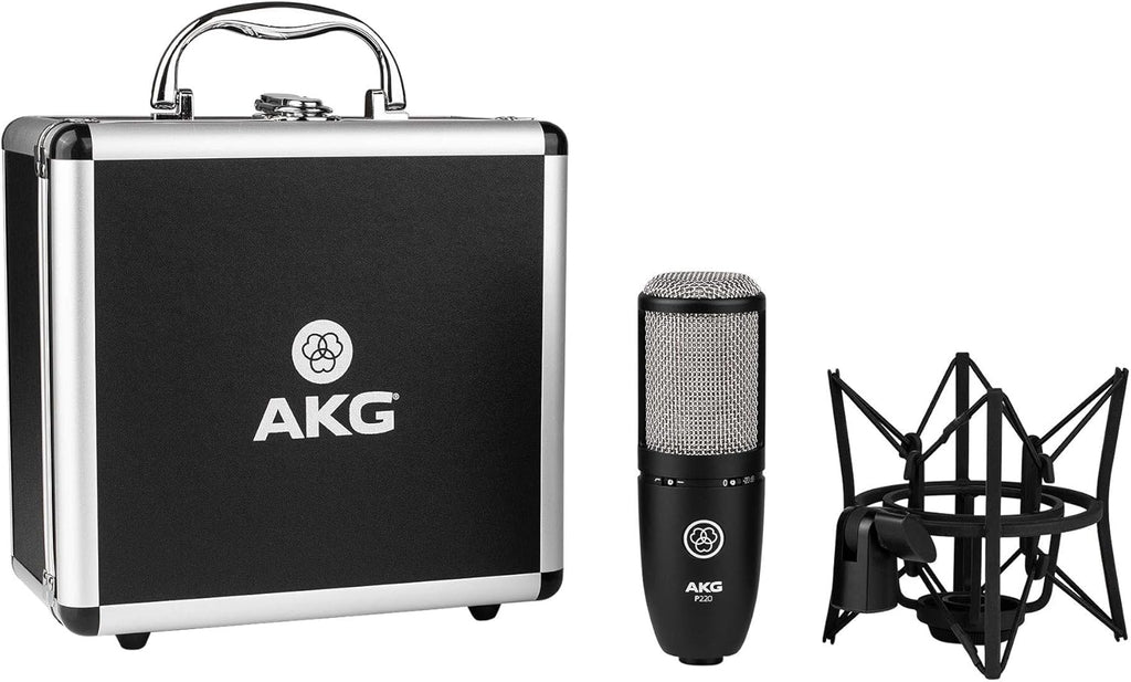 Large-Diaphragm Cardioid Condenser Microphone Bundle with XLR Cable, Pop Filter, Cable Ties and Microfiber Cloth J3206