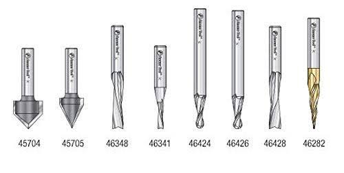 8-Pc CNC Router Bit Collection, 1/4 Shank Z154647