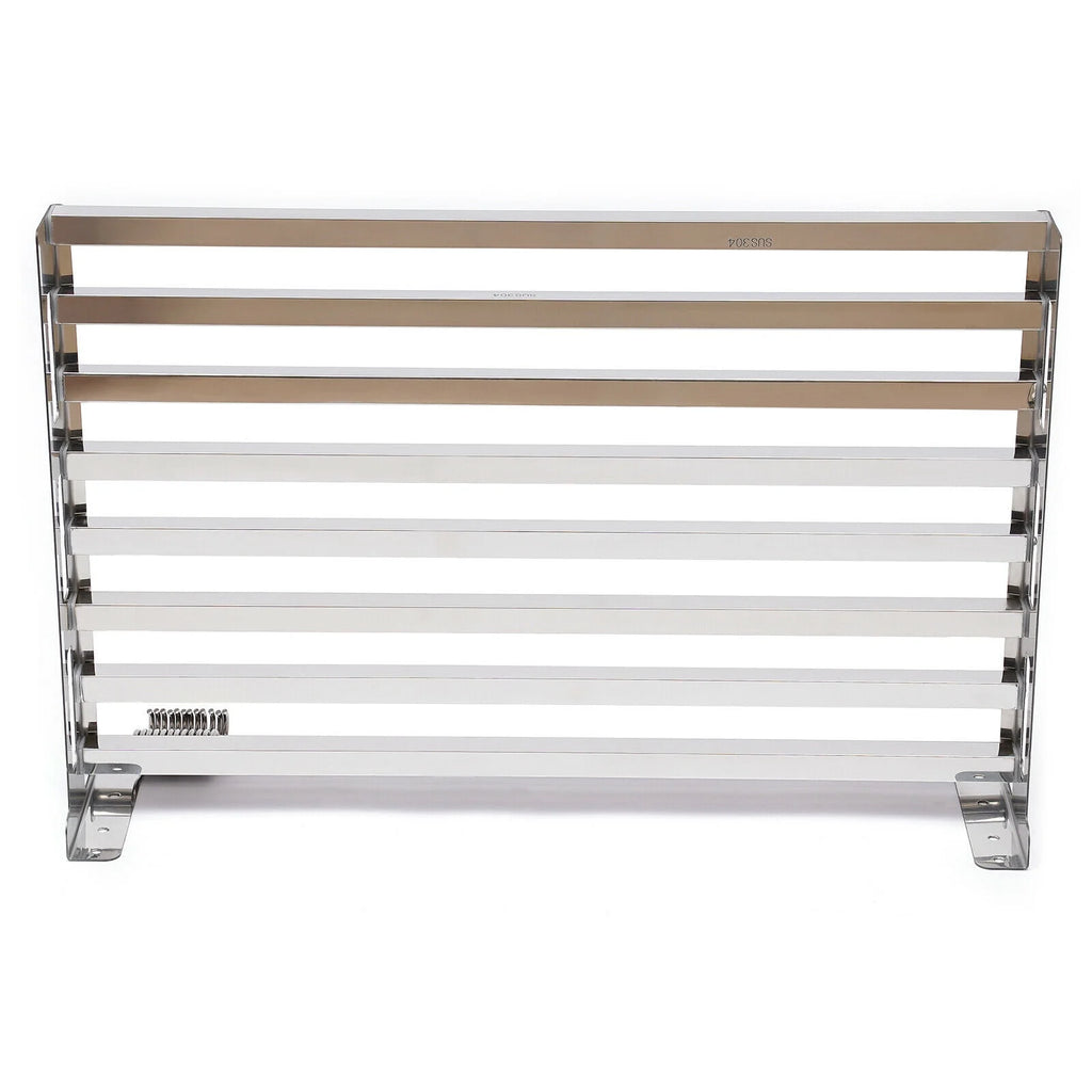 Wall Mount Microwave Oven Shelf Storage Bracket with 12 Hook Stainless E67764