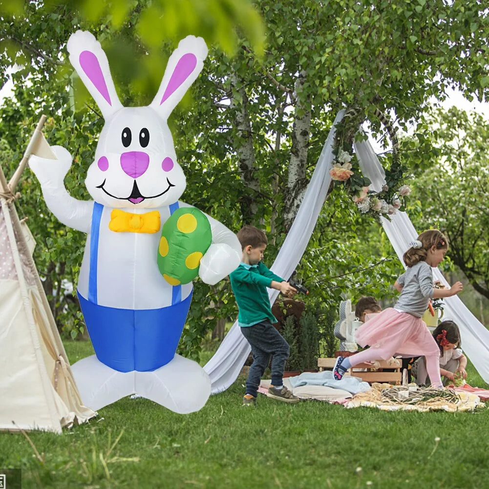 Inflatable Easter Bunny Outdoor Decoration With LED Light A311