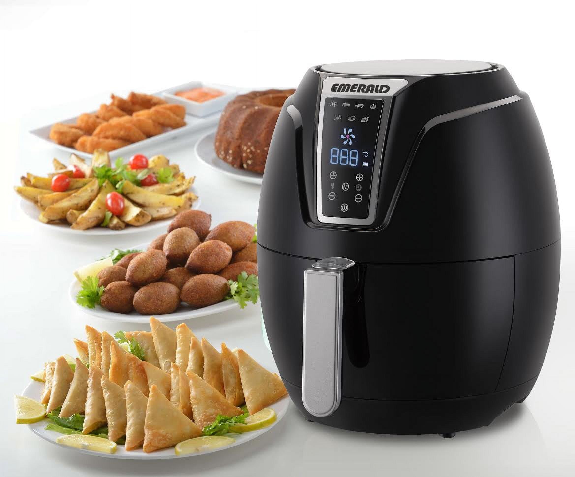 Emerald Air Fryer with Digital LED Touch Display 1400 Watts 3.2L Capacity R90580