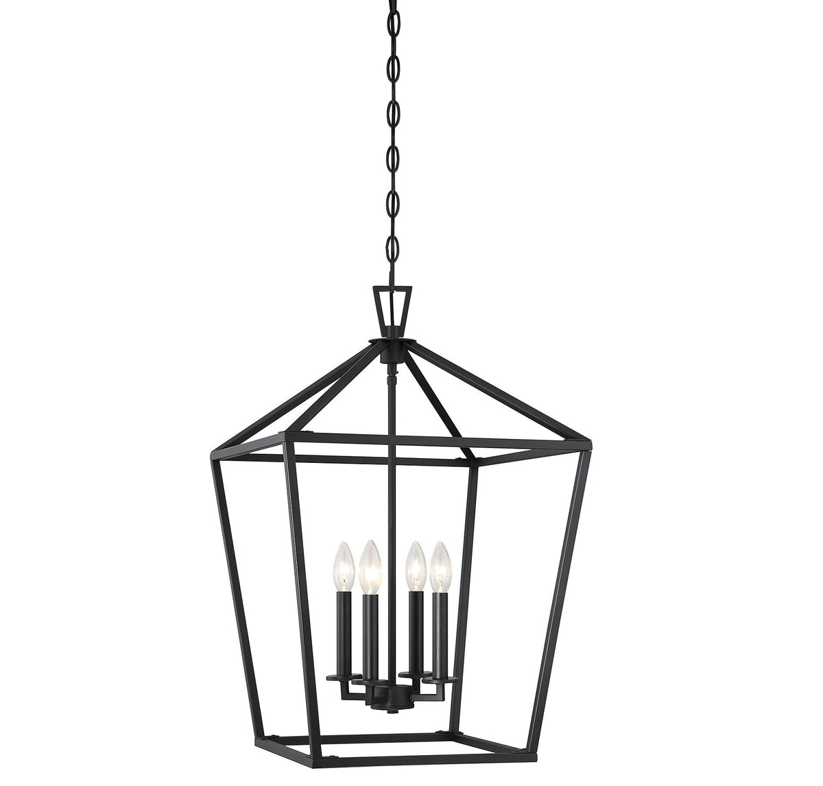 Matte Black 4 Light Foyer C424