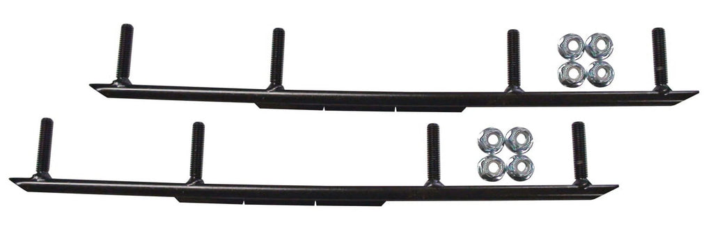 Red Razor Snowmobile Skis with 6" Round Bars Complete Kit M965