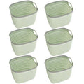 Rattan Plastic Weave Basket Storage Bins F568917