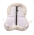 White Sheepskin Half Pad with 4 Shims N374