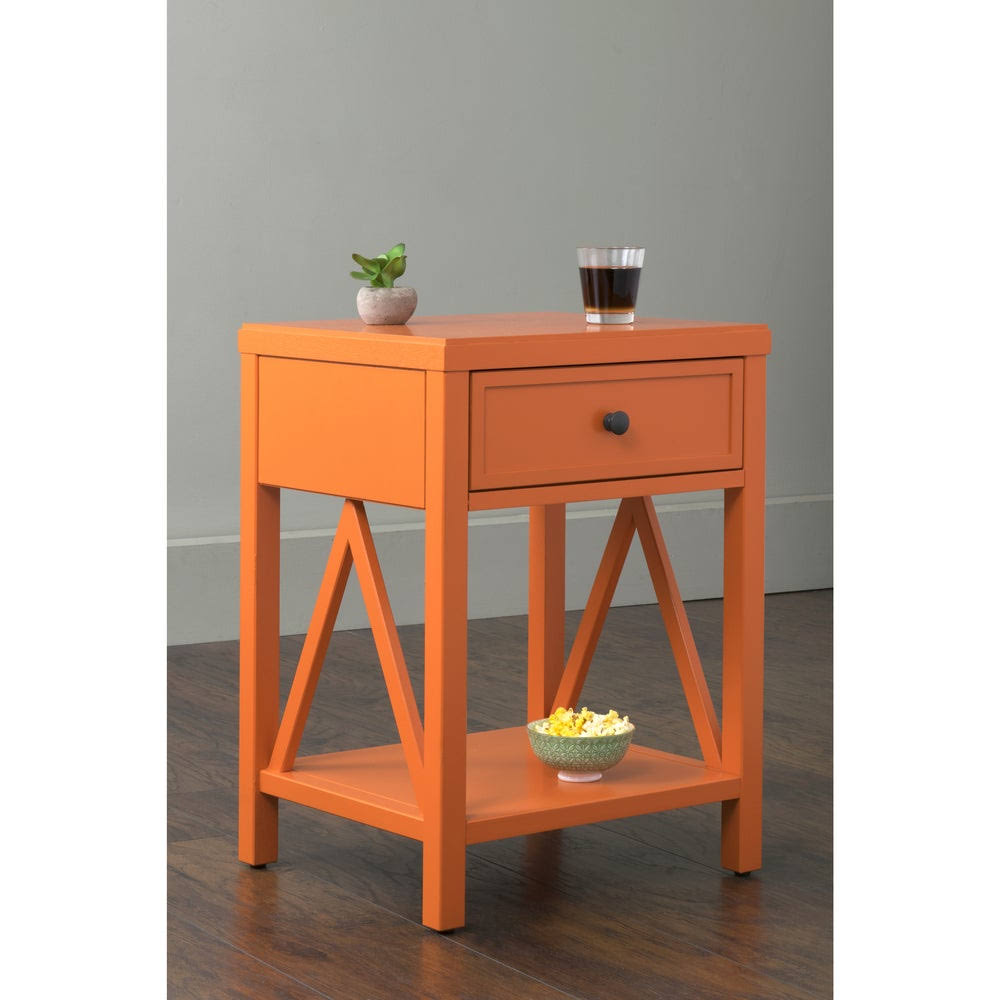 Acacia Wood End Table A729