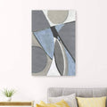 Geometric Canvas Giclee Blue 24x22 x 3& Polyester A4080