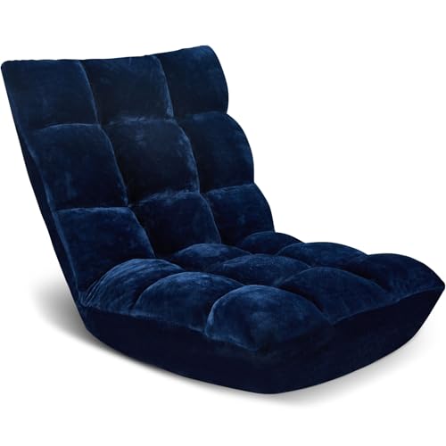 Brown Folding Floor Chair with Cushion I70117