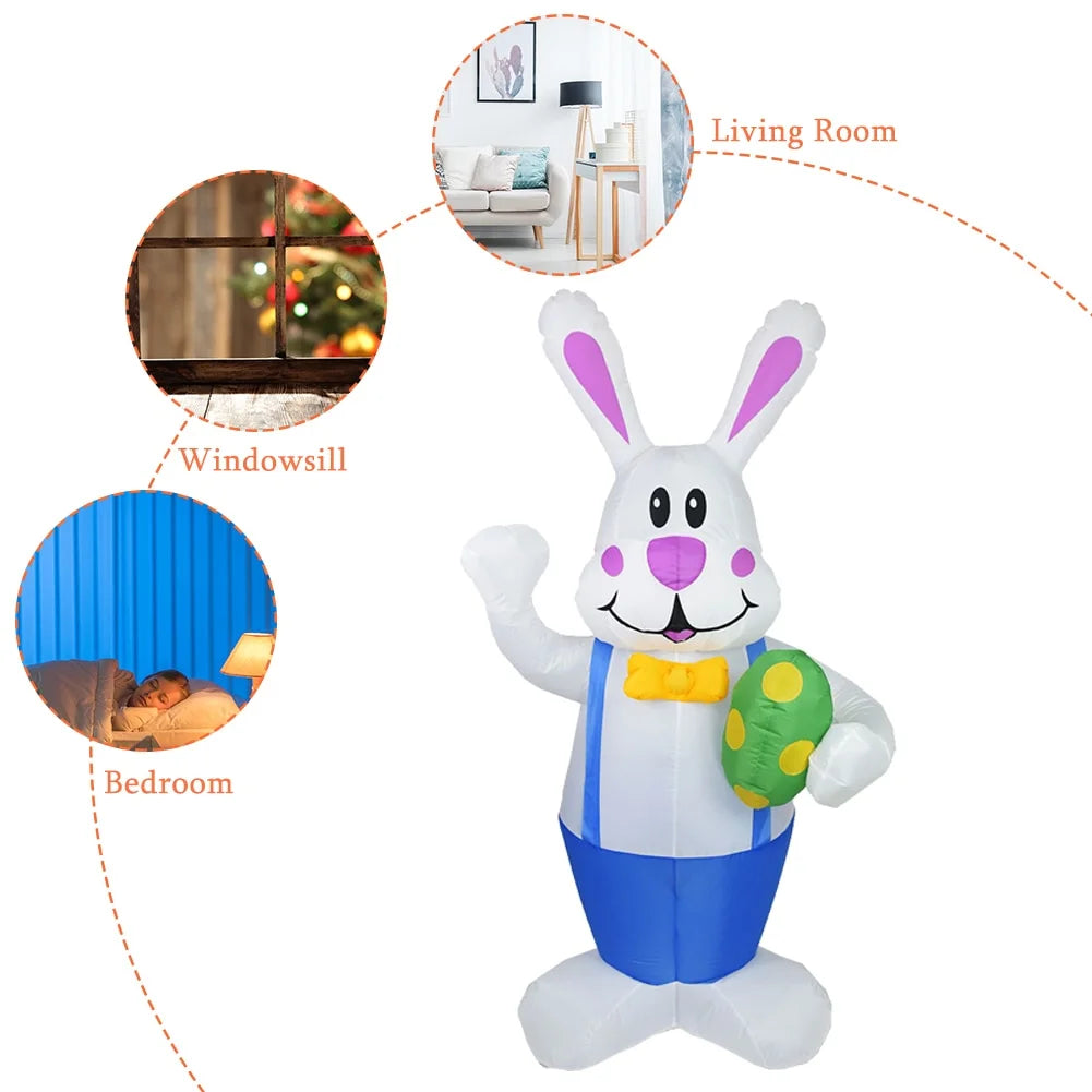 Inflatable Easter Bunny Outdoor Decoration With LED Light A311