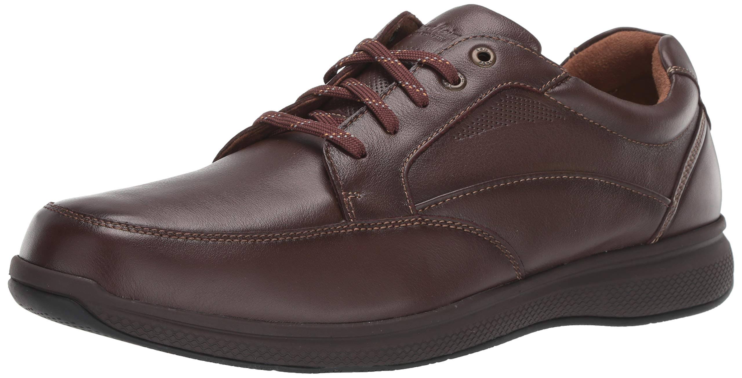 Brown Tumbled Moc Toe Walk Shoes Q2167