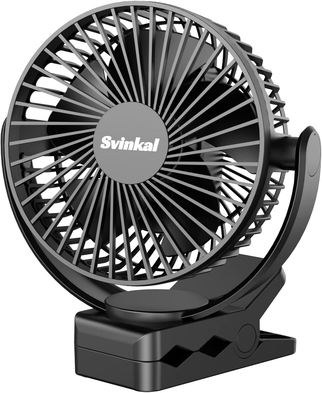 20000mAh Rechargeable USB Desk Fan with Timer, 3 Speed, 360° Rotation, Pack of 2 H844068