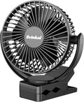 20000mAh Rechargeable USB Desk Fan with Timer, 3 Speed, 360° Rotation, Pack of 2 H844068