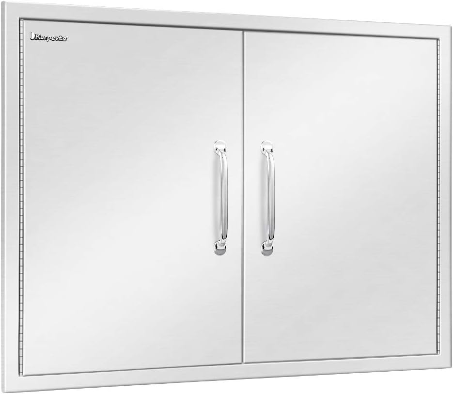 Stainless Steel Double Access Door for Outdoor Kitchen P71179