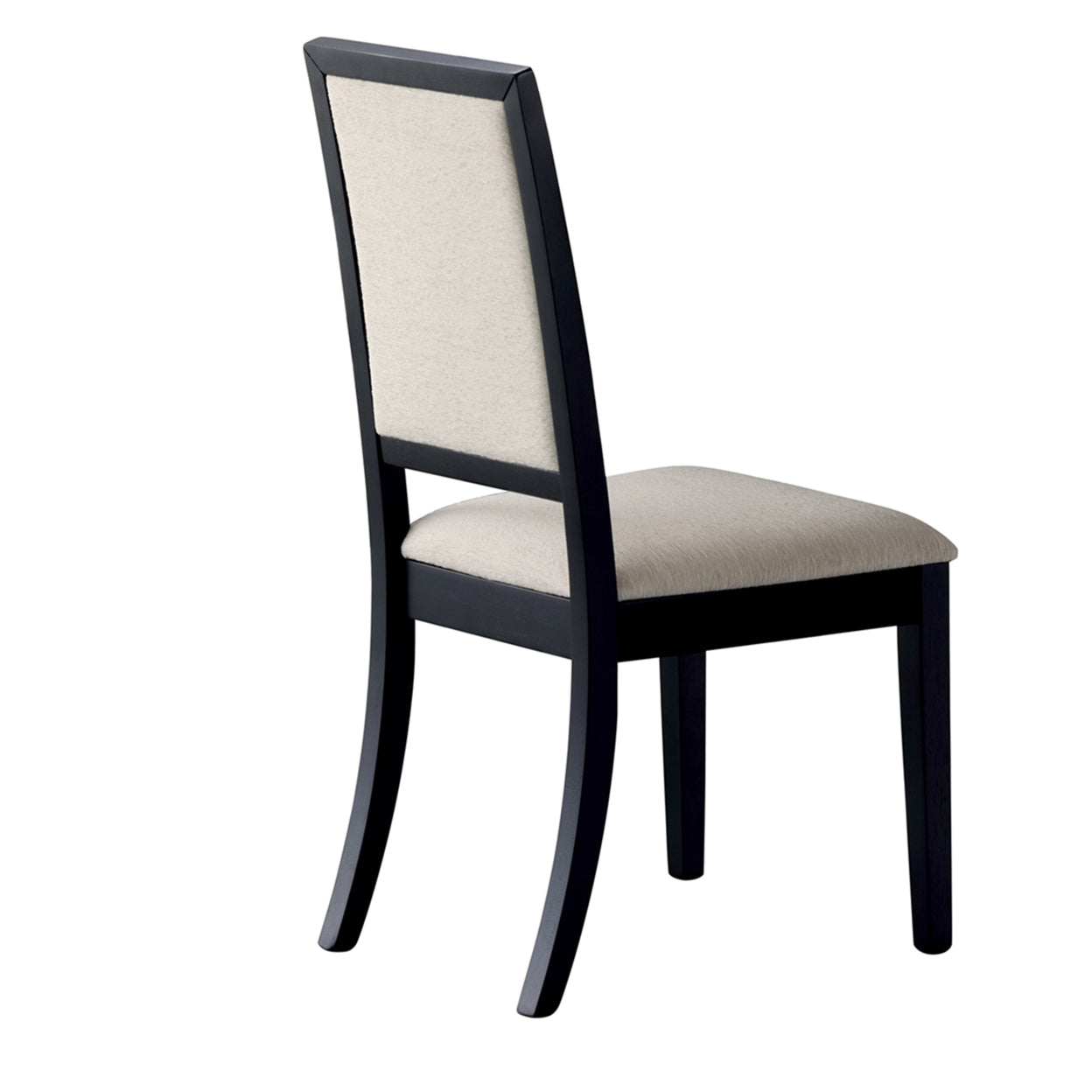 Black and Cream Upholstered Dining Side Chairs (Set of 2) J17291