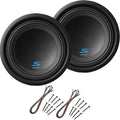 12" 1200 Watt Dual 2 Ohm Subwoofers with Sub Install Kit Package Z305