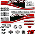 Red Outboard Engine Sticker Decal Graphics Kit C283805