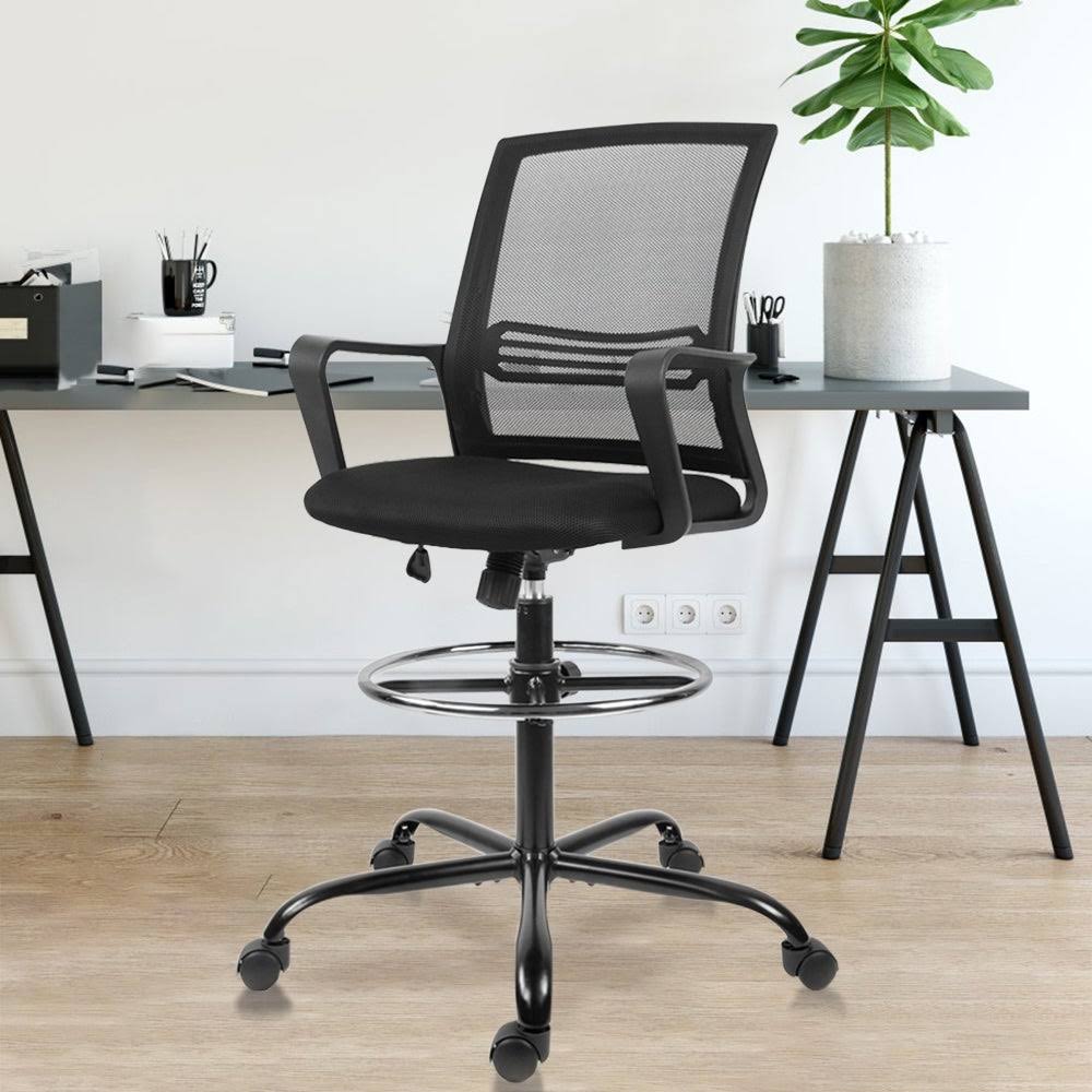 Black Adjustable Height Swivel Task Chair Y1972