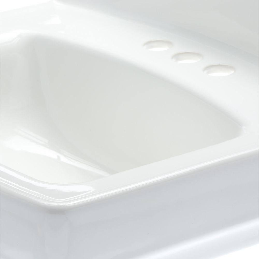 White Wall-Mount Bathroom Sink R973