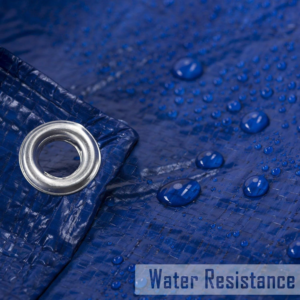 Blue Waterproof Poly Tarp Tarpaulin Pack of 2 E229186