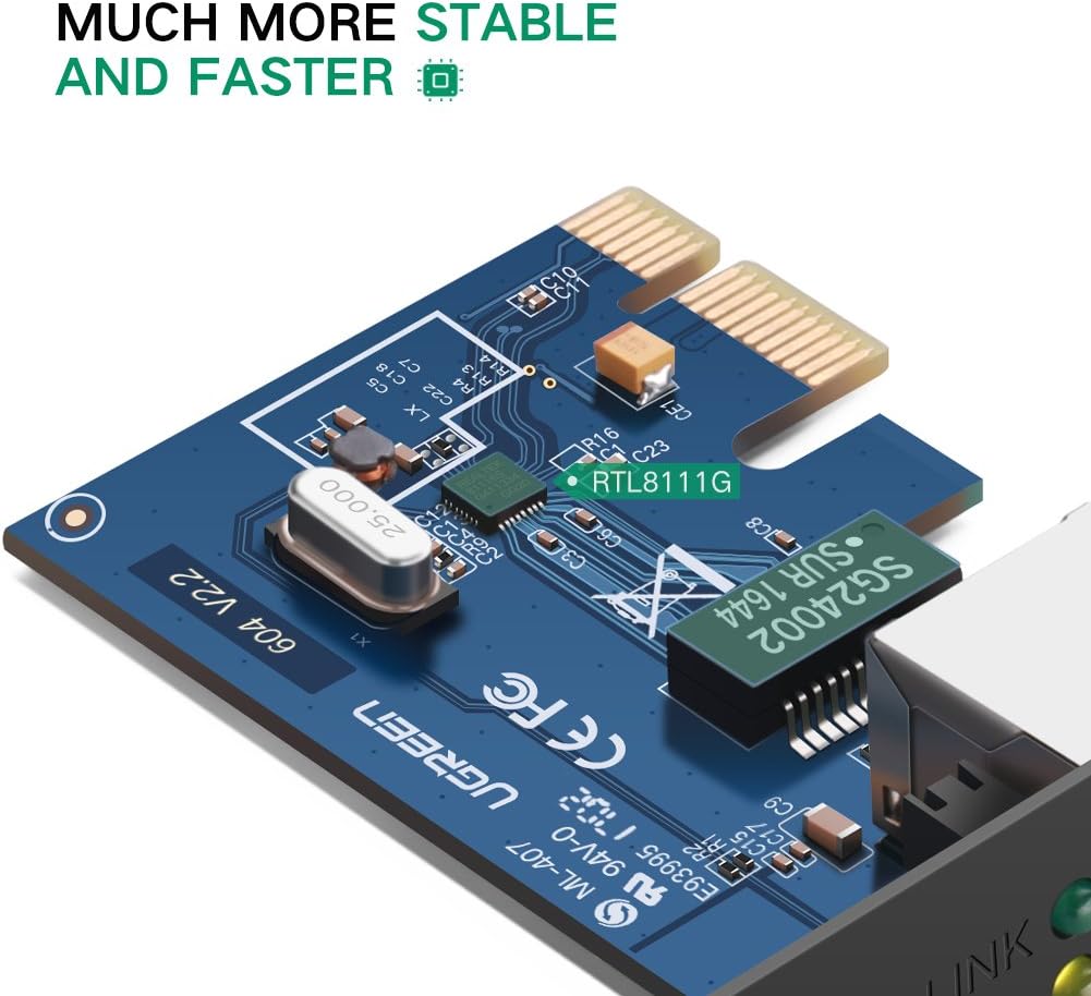 Gigabit Ethernet PCI Express Network Controller Card RJ45 LAN Adapter F431337