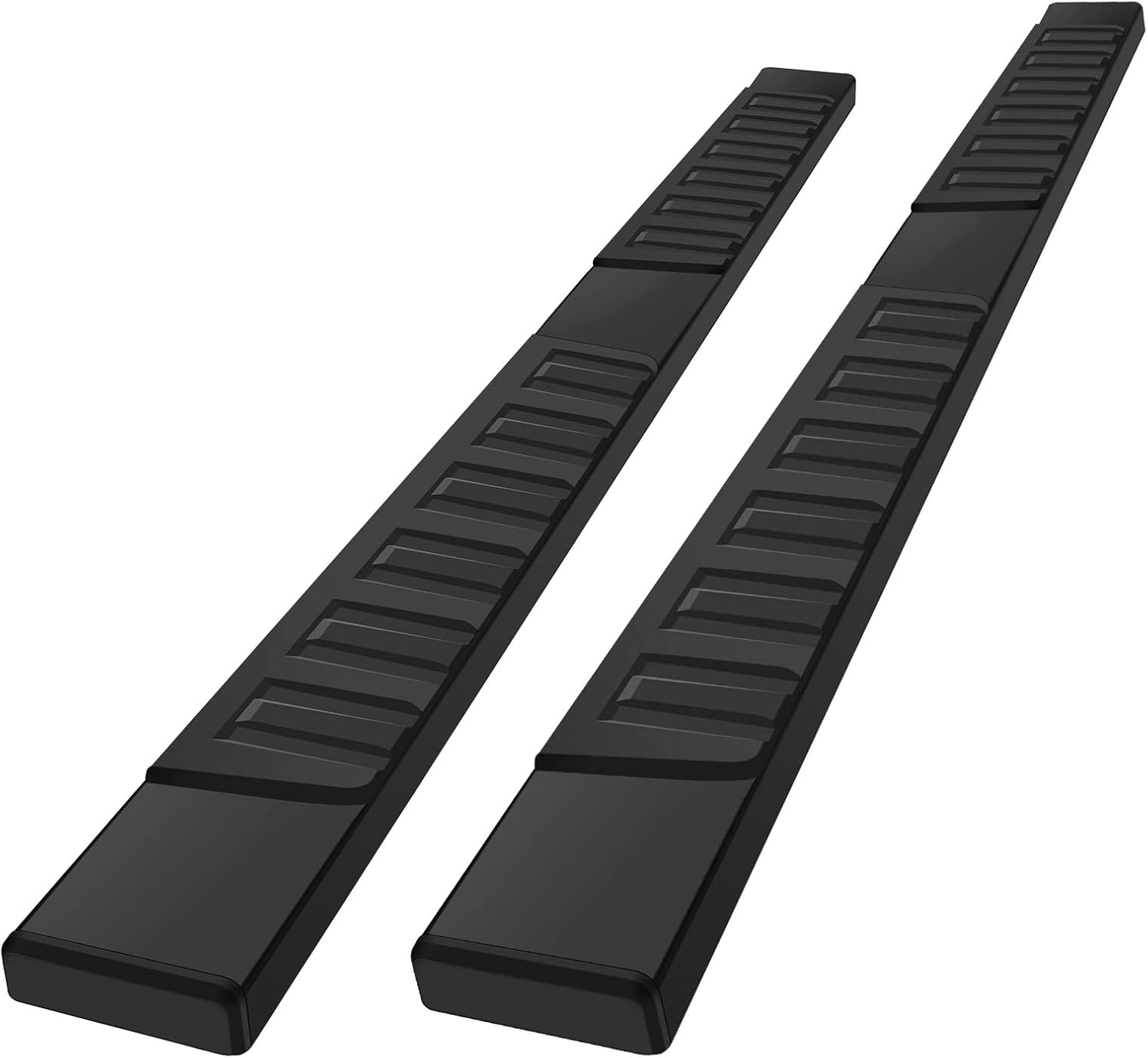 Black H Style Truck Step Nerf Bars, Width 6 Inches V56350