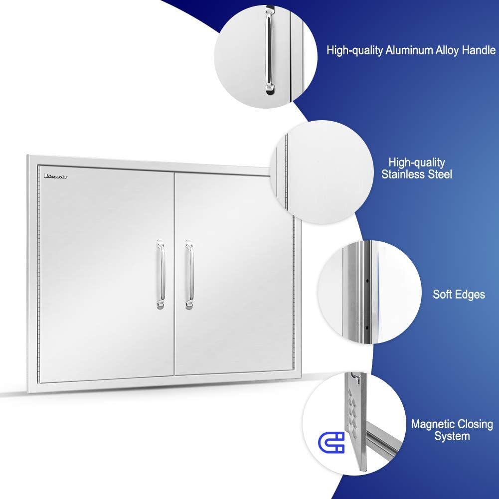 Stainless Steel Double Access Door for Outdoor Kitchen P71179