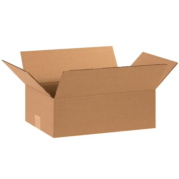 Corrugated Cartons, 15" x 10" x 5", Kraft, Pack Of 25 G63519