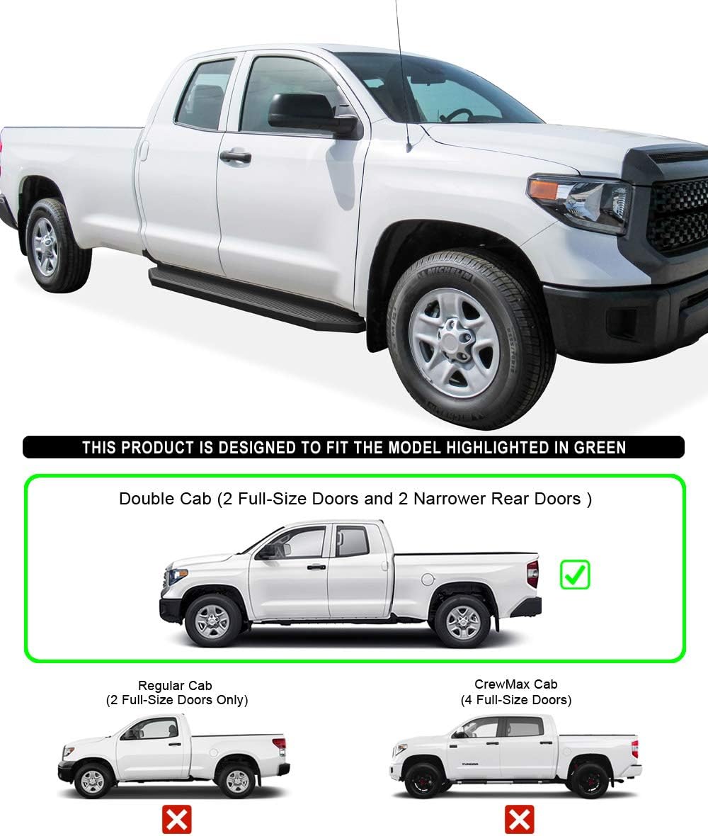 Black Aluminum Running Boards M775