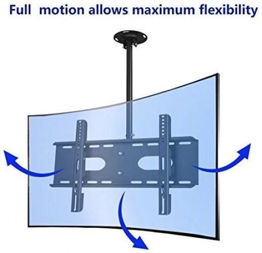 Ceiling TV Wall Mount for 26-50& LCD LED Plasma Flat Panel Display, Max VESA 400x400mm, Max Load 45kg I446