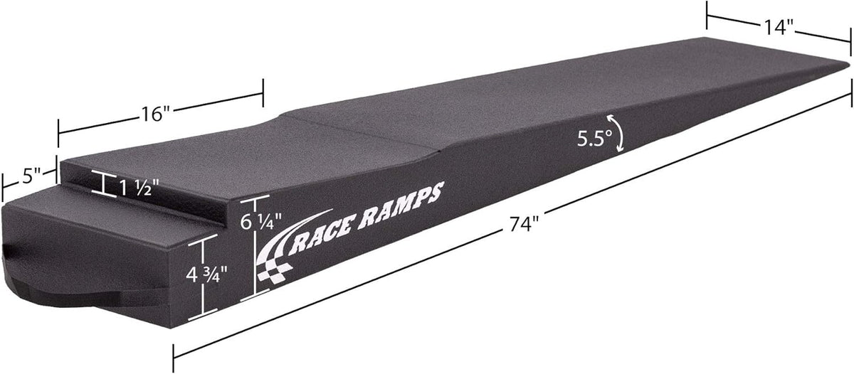 7" Trailer Ramp with Cut-Out, Black R27092