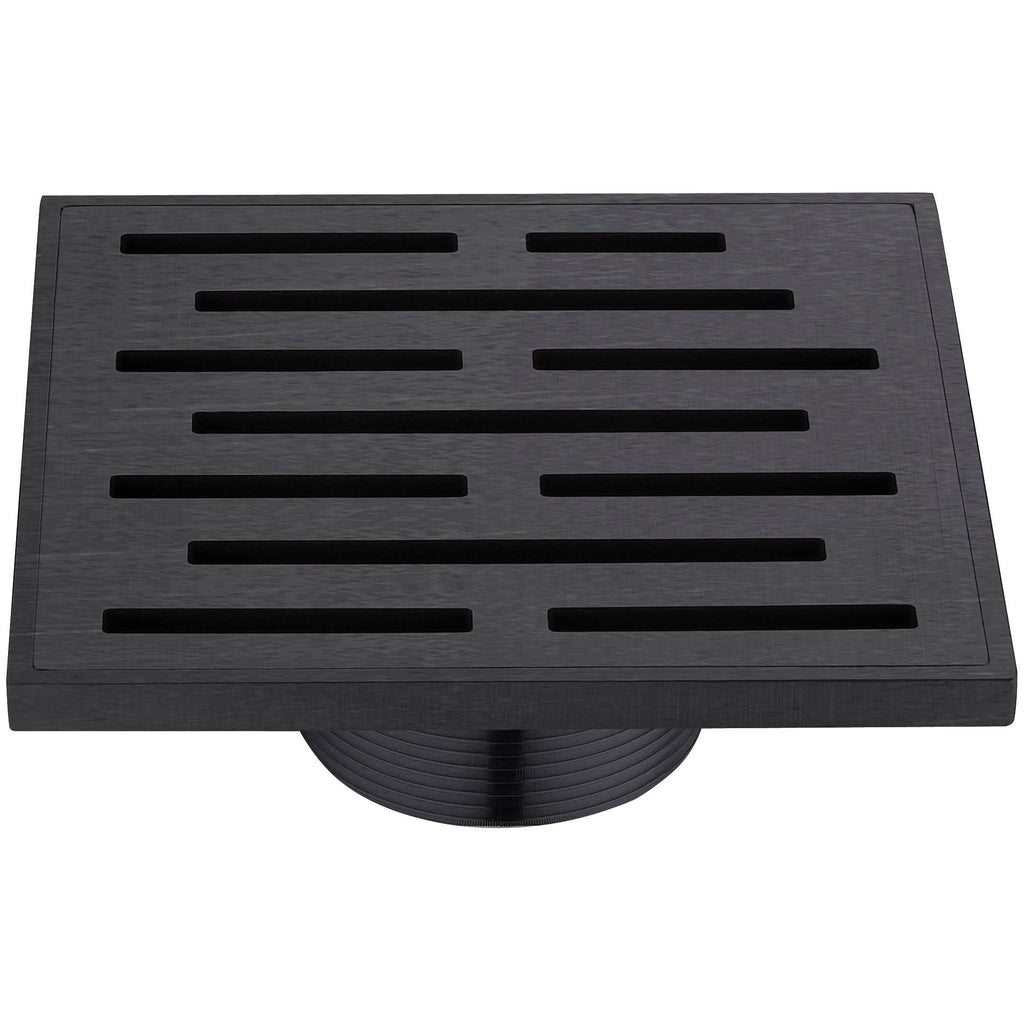 Square Shower Drain 5 inch Dark Brown M2322