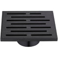 Square Shower Drain 5 inch Dark Brown M2322