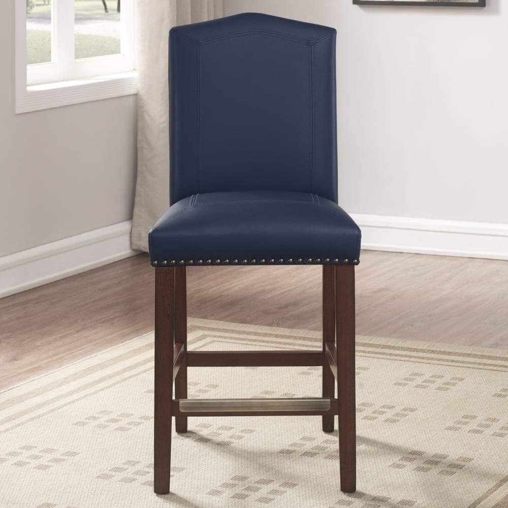 Brown Faux Leather Counter Stool S403160