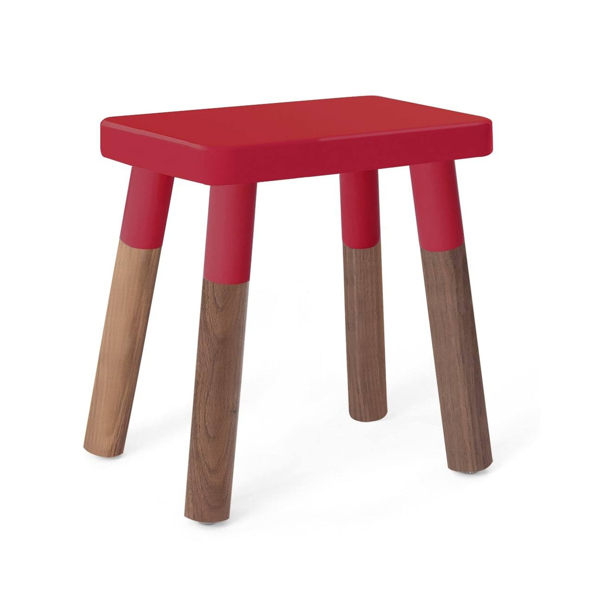 Set of 2 Wood Veneer Kids Chairs Walnut/Pink H331