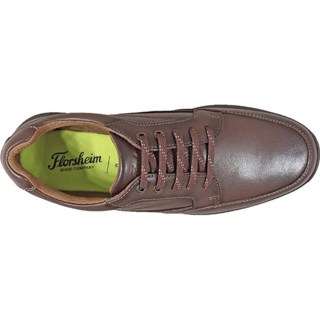 Brown Tumbled Moc Toe Walk Shoes Q2167