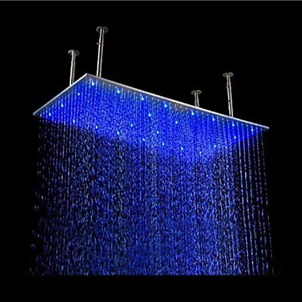 Oil Rubbed Bronze Ceiling Mount Rainfall LED Shower Head with Shower Arm G430