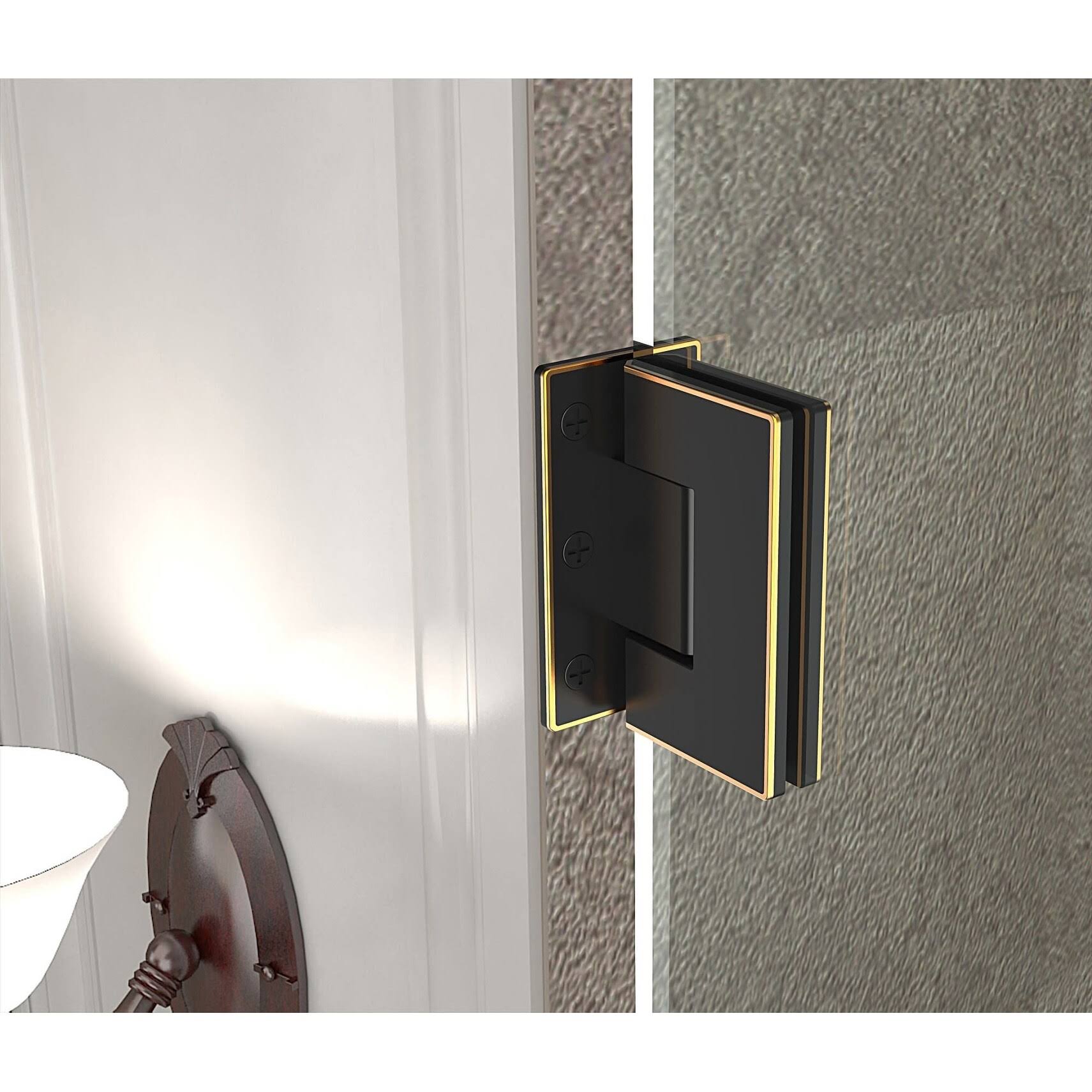 Hinged Frameless Shower Door H5601