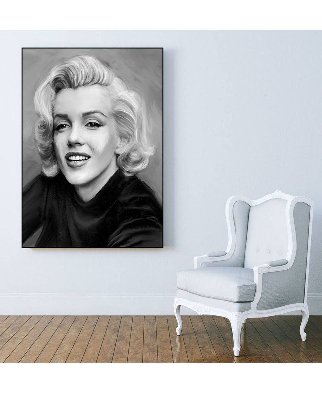 Tan Framed Canvas Q801
