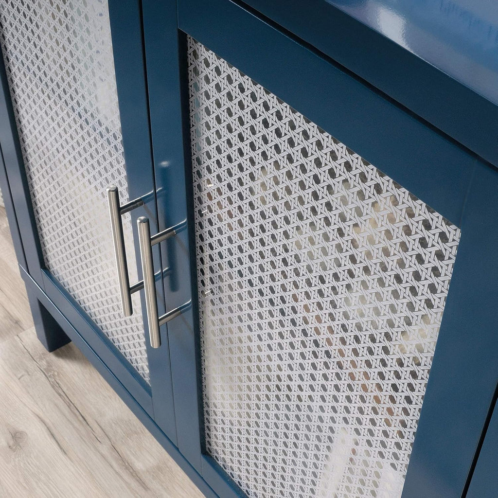Navy Accent Storage Cabinet A908