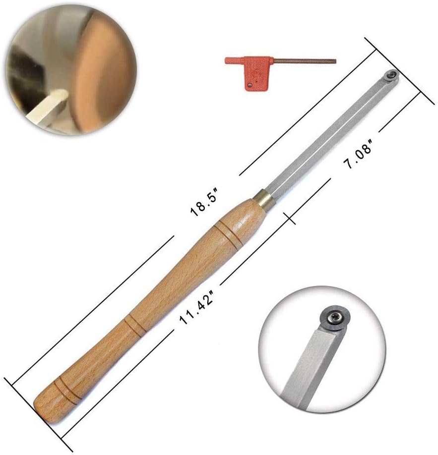 16mm Round Carbide Tipped Wood Lathe Turning Tool H39877